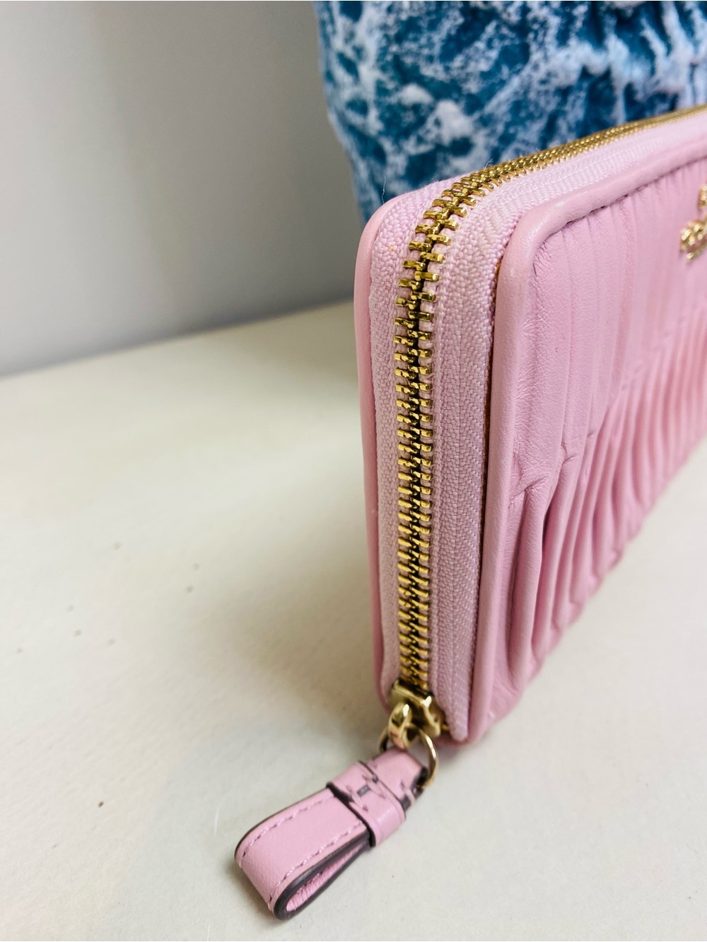 Coach Madison Pink Gathered All Leather Wallet - Picture 3 of 10